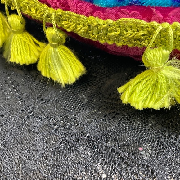 Vintage Colorful Patchwork Angel Decorative Pillow (OOAK) - Picture 16 of 16